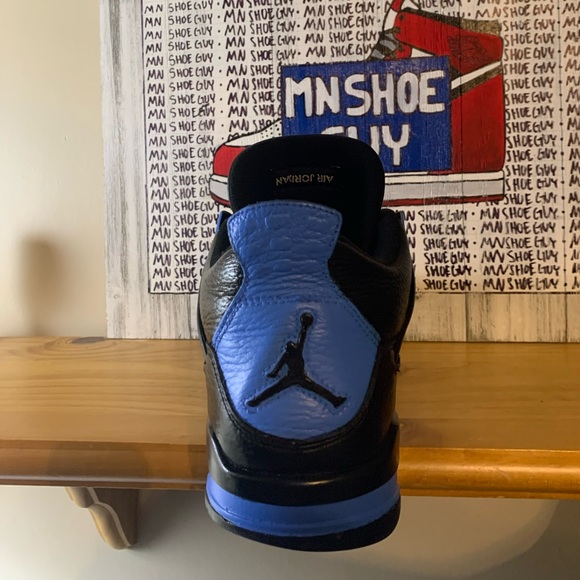 Custom Jordan 4 “University Blue/Black” men’s size 12.5 - Picture 2 of 6